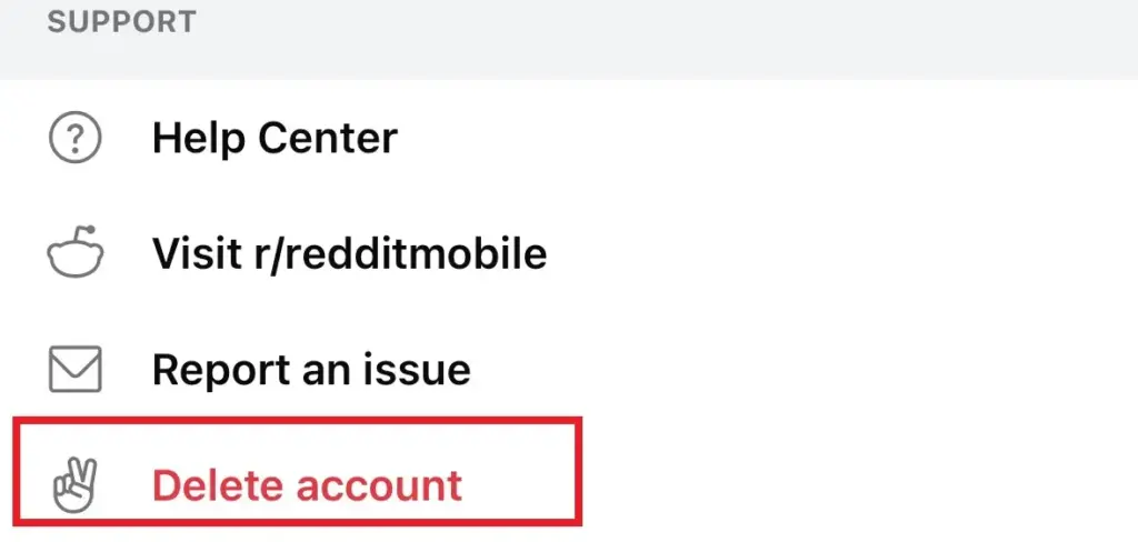 reddit hesap silme