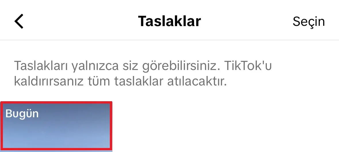 Tiktok Taslaklar Nasıl Kaydedilir?