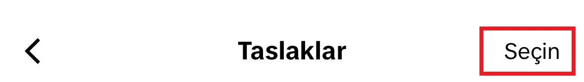 tiktok taslaklar nasıl silinir