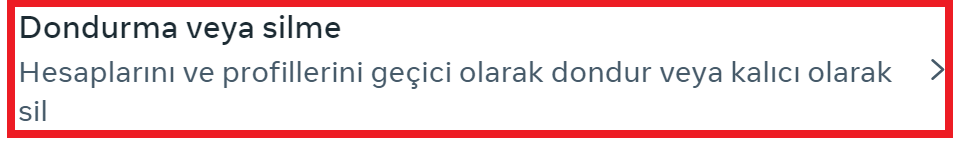 Facebook Hesap Silme