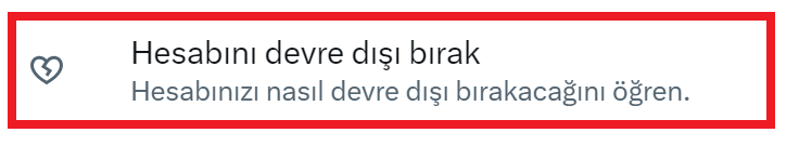 Bilgisayardan Twitter Hesabı Silme