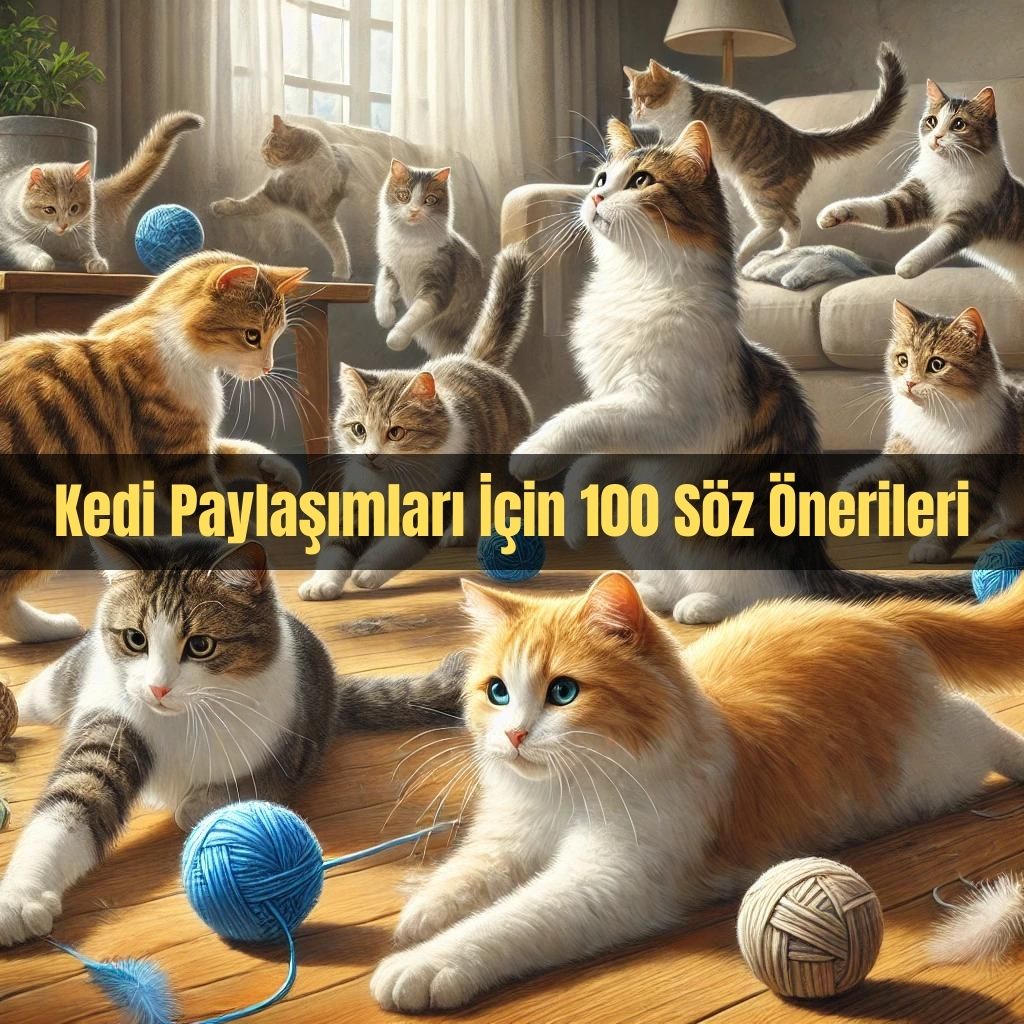 Sosyal Medyada Kedi Paylaşımları İçin 100 Söz!