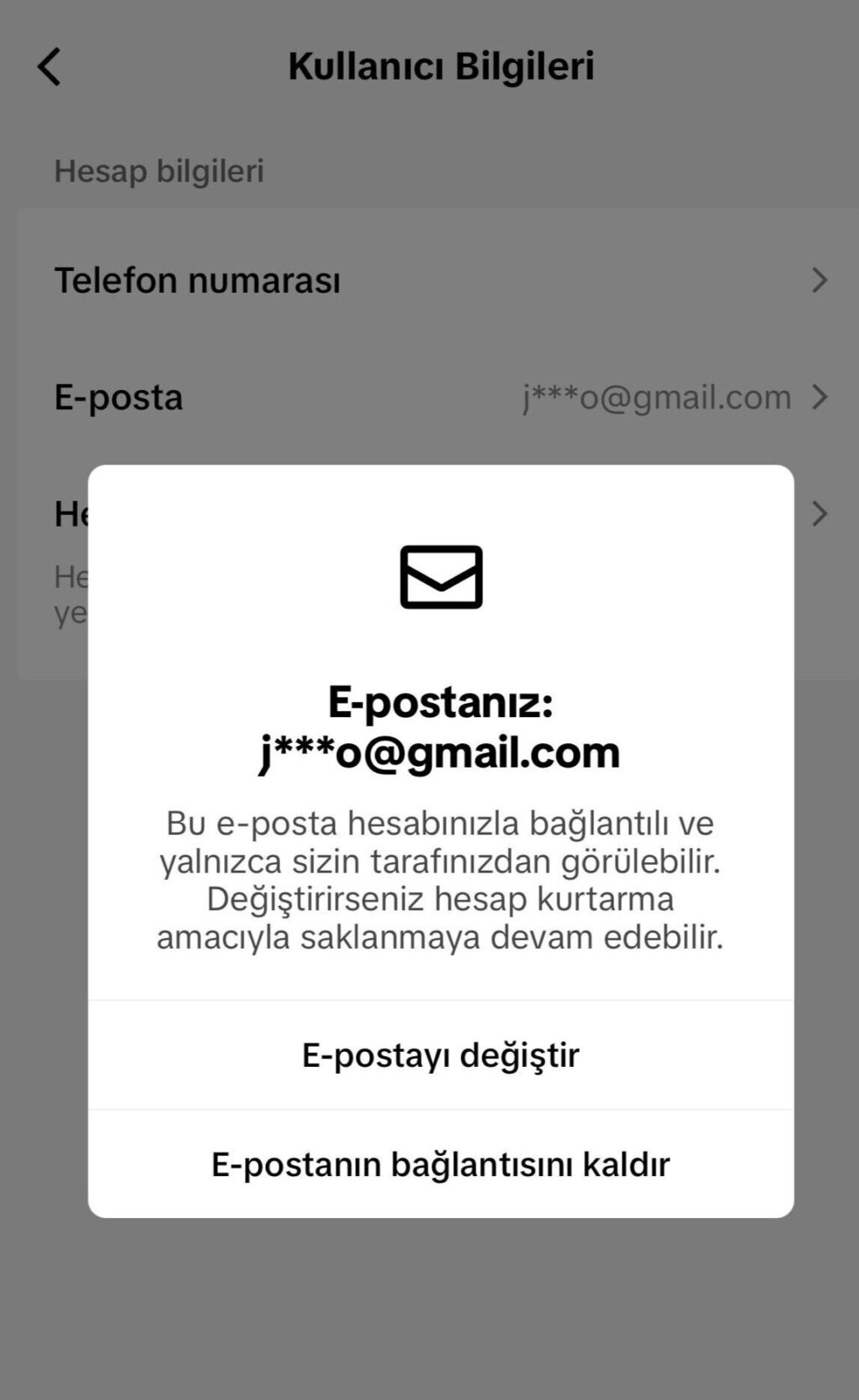 TikTok'da E-posta Adresi Nasıl Değiştirilir? Adım 7